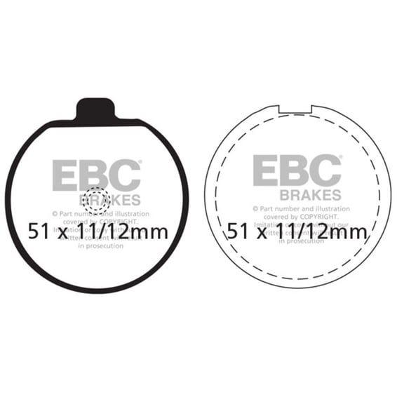Organic brake pads
