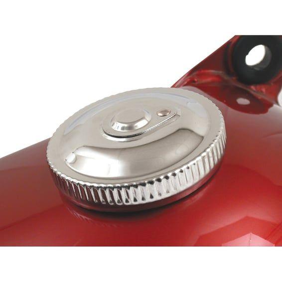 Gas cap with lock. vented. Chrome