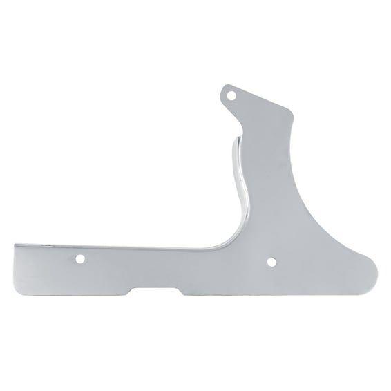 Lower rear belt guard. Chrome