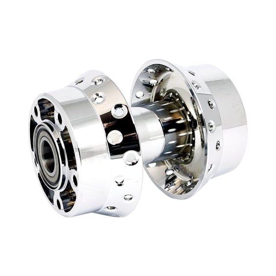 Front wheel hub. Chrome. ABS
