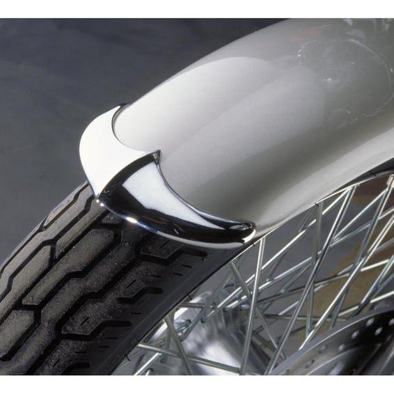 NC cast front fender tip chrome