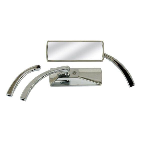 Custom rectangular mirror. Chrome