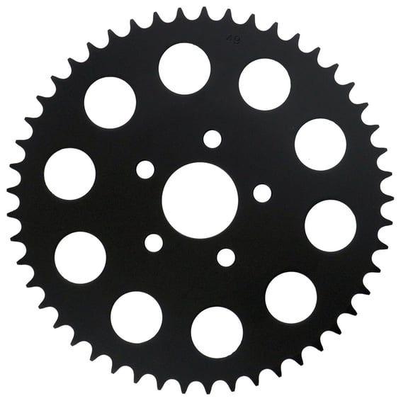 Rear sprocket, black. 49t