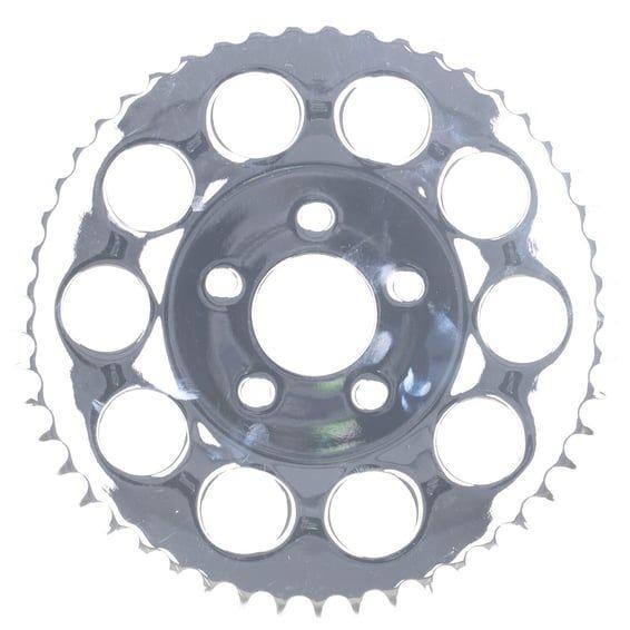 Rear sprocket, chrome. 49t