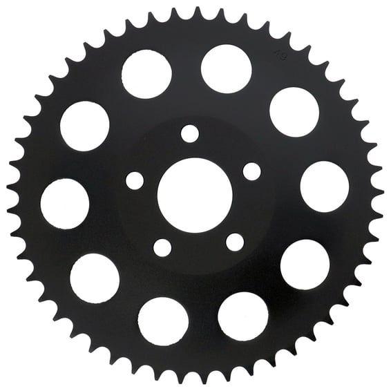 Rear sprocket, black. 49t