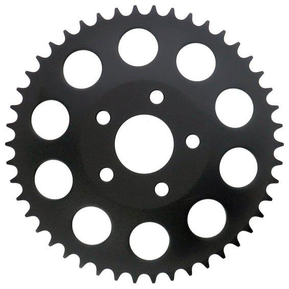 Rear sprocket, black. 46t