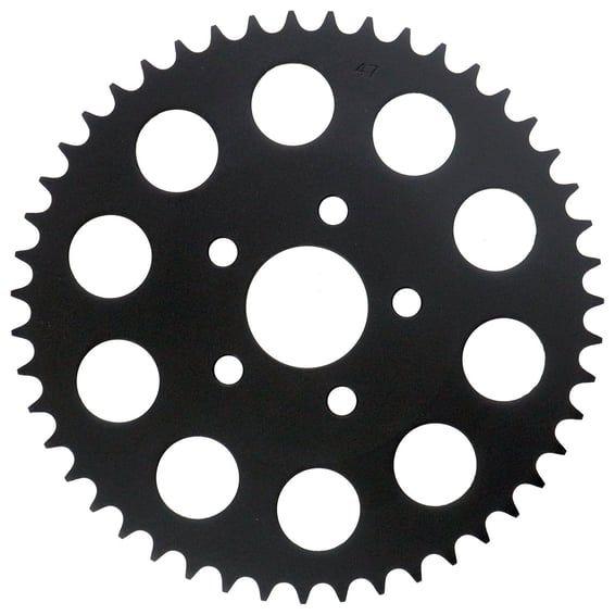 Rear sprocket, black. 47t