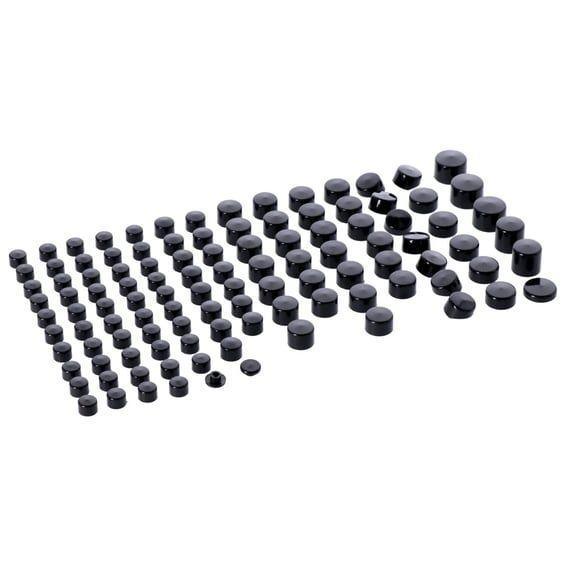 Smoothtopps, push-on cover set (111pc). Black