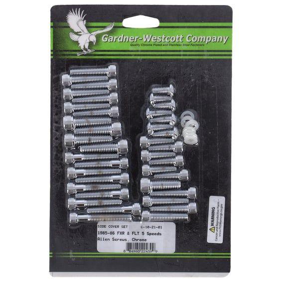 Big Twin side cover mount kit, chrome allen
