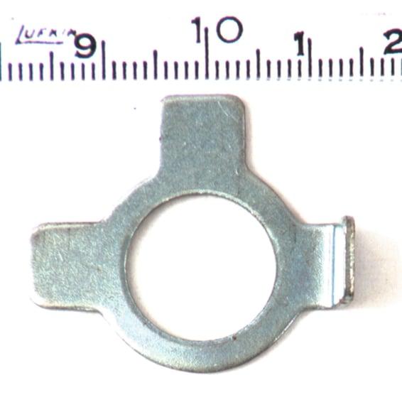Lock tab washer, shifter cam follower retainer