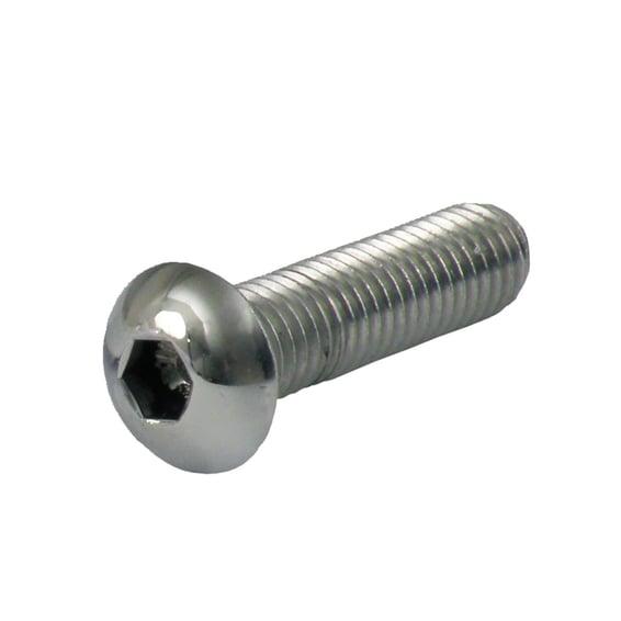 M5 x 30mm buttonhead bolt, polished ss