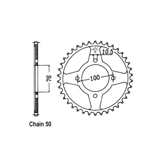 JT Rear Sprocket 824.46