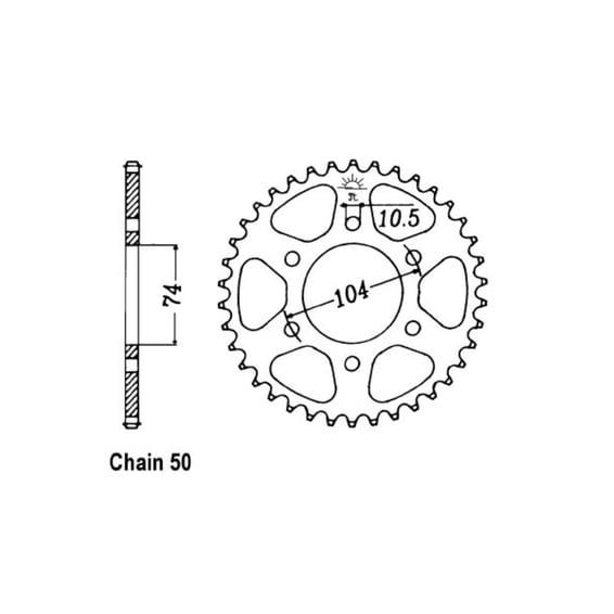 JT Rear Sprocket 481.40