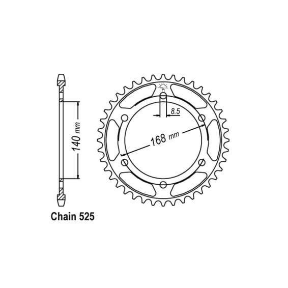 JT Rear Sprocket 6.47