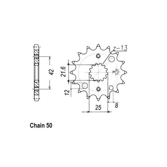 JT Front Sprocket 519.16