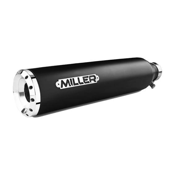 Miller, Destiny slip-on mufflers. Euro 5. Matte black