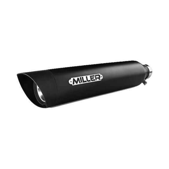 Miller, Yuma 1000ccm Euro 3 Slip-On mufflers. Matte Black