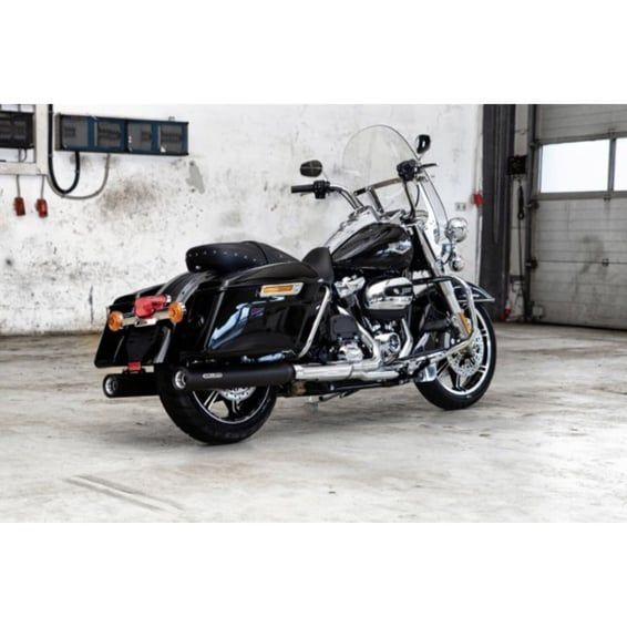 Miller, Cleveland 114" slip-on mufflers. Euro 5. Matte black