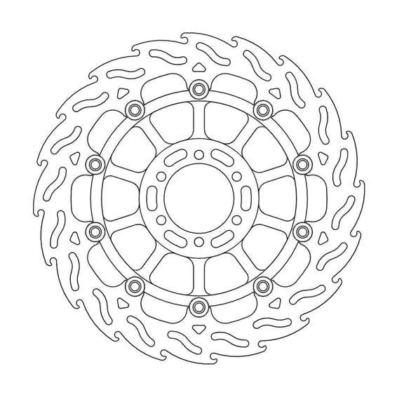 Flame series floating brake rotor