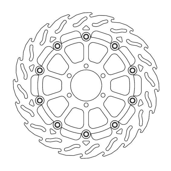 Flame series floating brake rotor