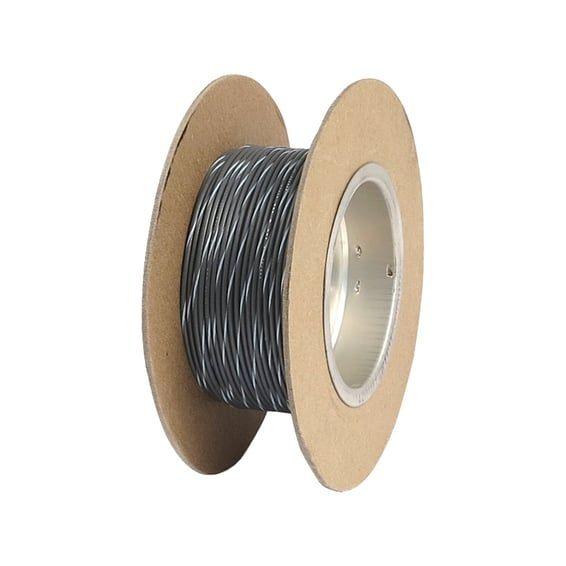 NAMZ, wire on spool. 18 gauge, 100ft. Gray/White stripe