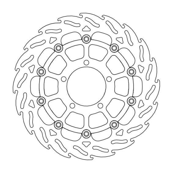 Flame series floating brake rotor