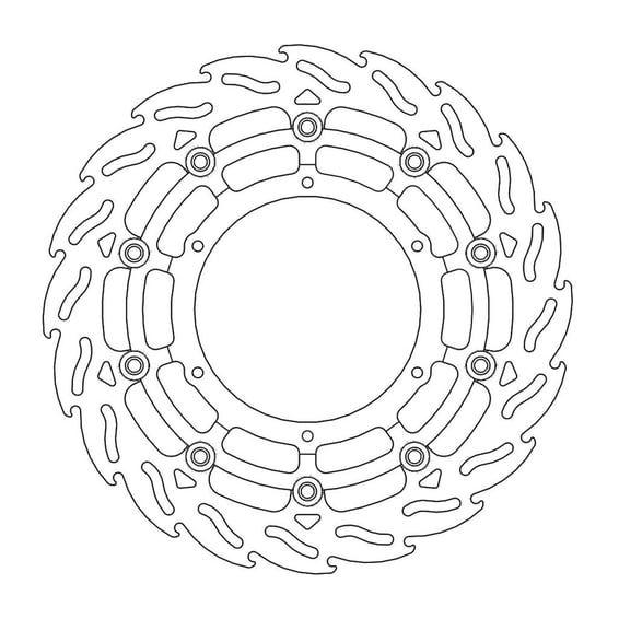 Flame series floating brake rotor