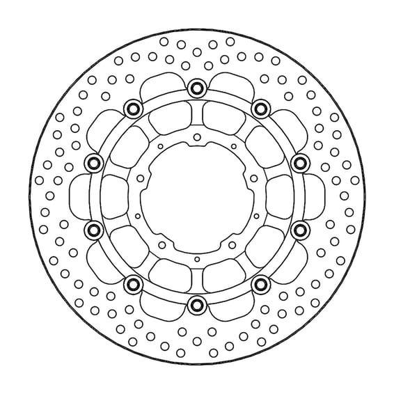 Halo series floating brake rotor