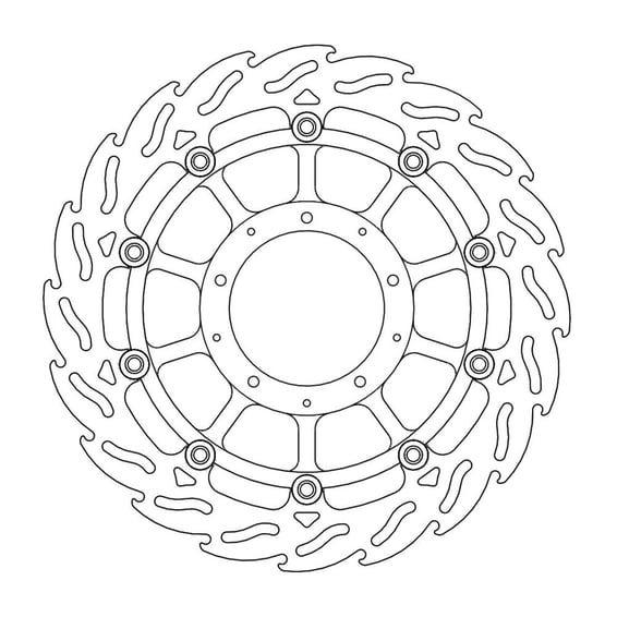 Flame series floating brake rotor
