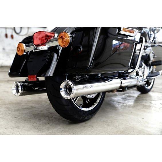 Miller, Cleveland 107" slip-on mufflers. Euro 5. Polished