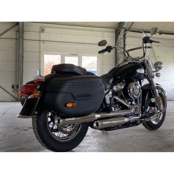 Miller, Destiny slip-on mufflers. Euro 5. Polished