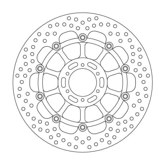 Halo series floating brake rotor