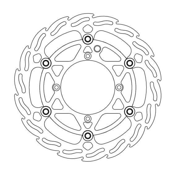 Flame series floating brake rotor