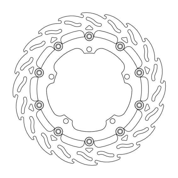 Flame series floating brake rotor