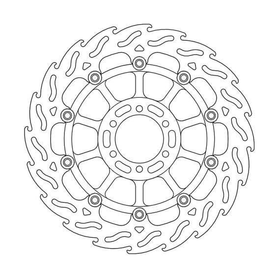 Flame series floating brake rotor