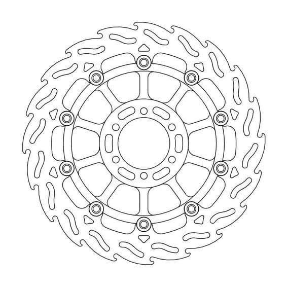 Flame series floating brake rotor