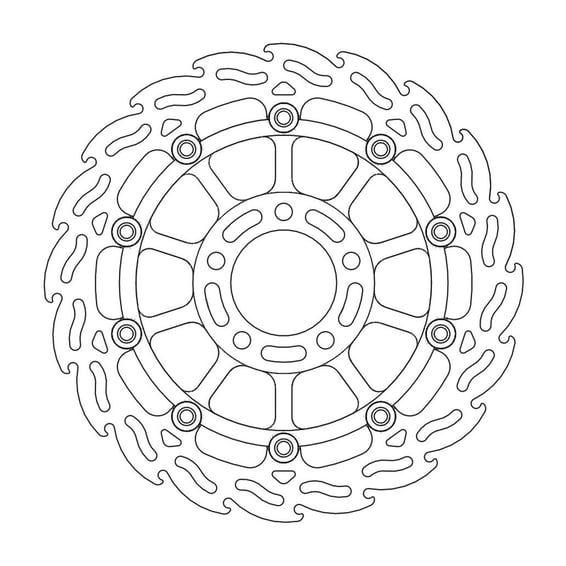Flame series floating brake rotor