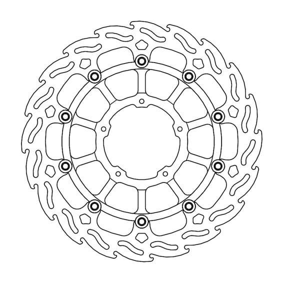 Flame series floating brake rotor
