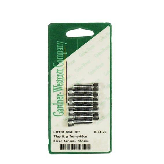 GW, tappet block mount kit. Allenhead, chrome
