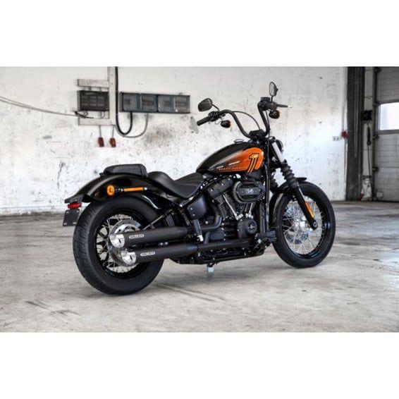 Miller, Destiny slip-on mufflers. Euro 5. Matte black