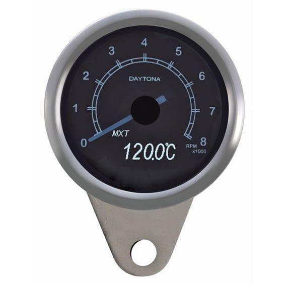 Velona 60mm tachometer 8000RPM, polished stainless