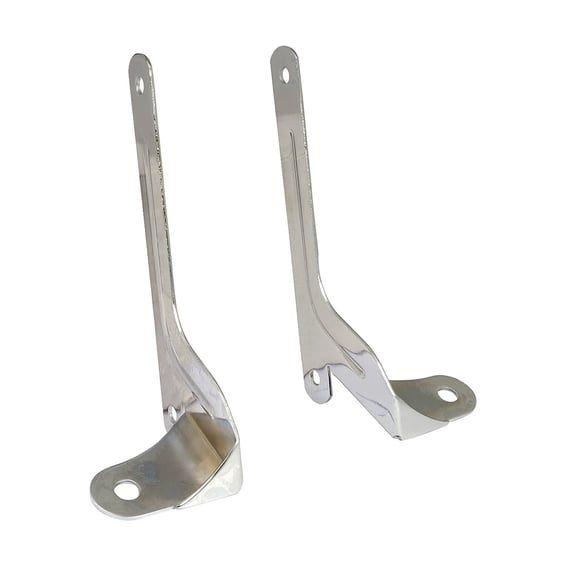 Spotlamp / passing lamp mount bracket kit. Chrome