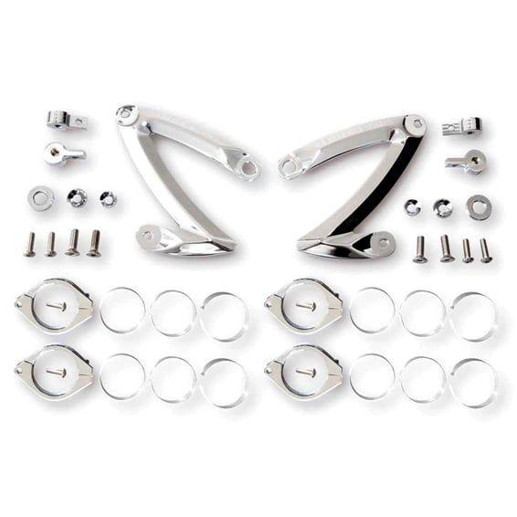 Headlamp bracket Z-style. Chrome. 42-43mm