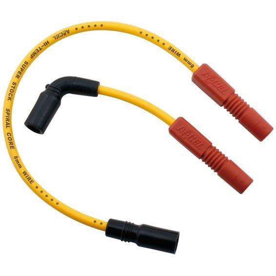 8mm Ferro Spiral core spark plug wire set. Yellow