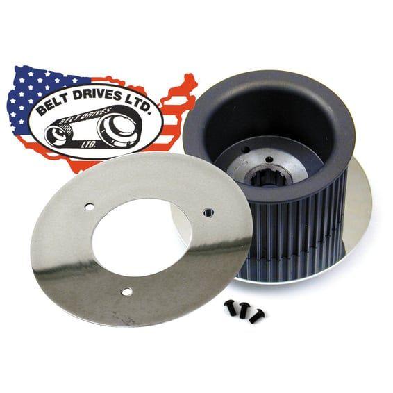 BDL, alternator cover plate. Polished