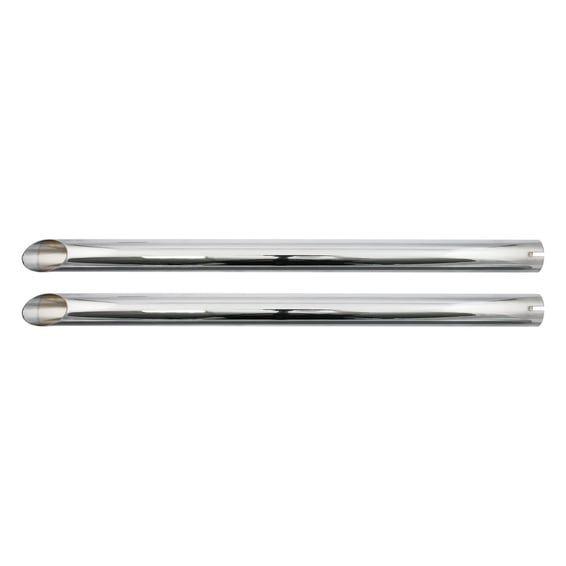 Universal head pipe extension set 32" long chrome