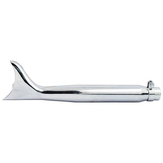 Batwing Fishtail universal muffler 22" long chrome