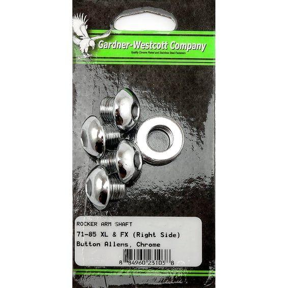GW, rocker shaft end plug set. OEM style. Chrome