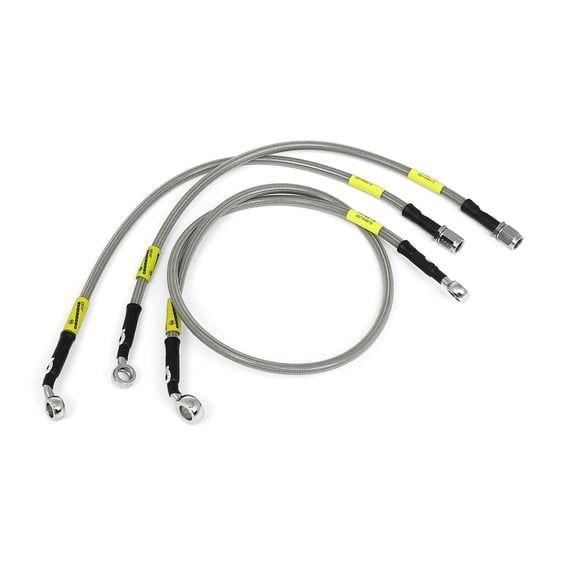 by Goodridge brake line front, stainless clear coated