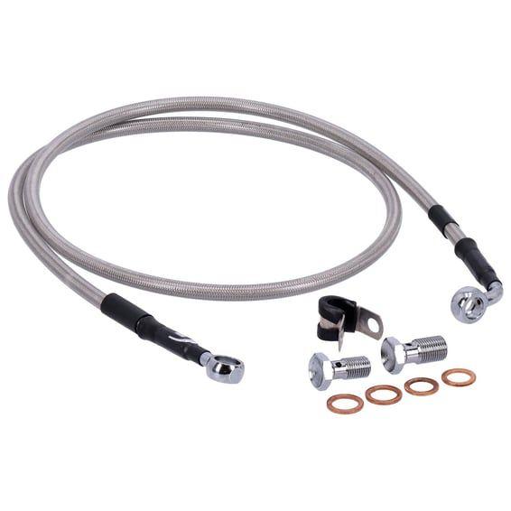 by Goodridge brake line front, stainless clear coated